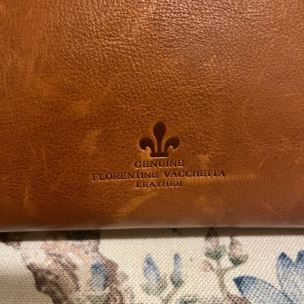 Dooney & Bourke Tan Leather Satchel with Brass Rings - Picture 4 of 8